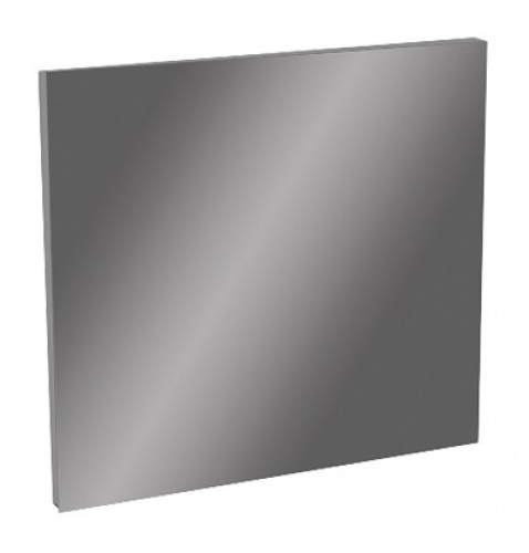 Зеркало 76x70x5,8 см, белый глянец    				